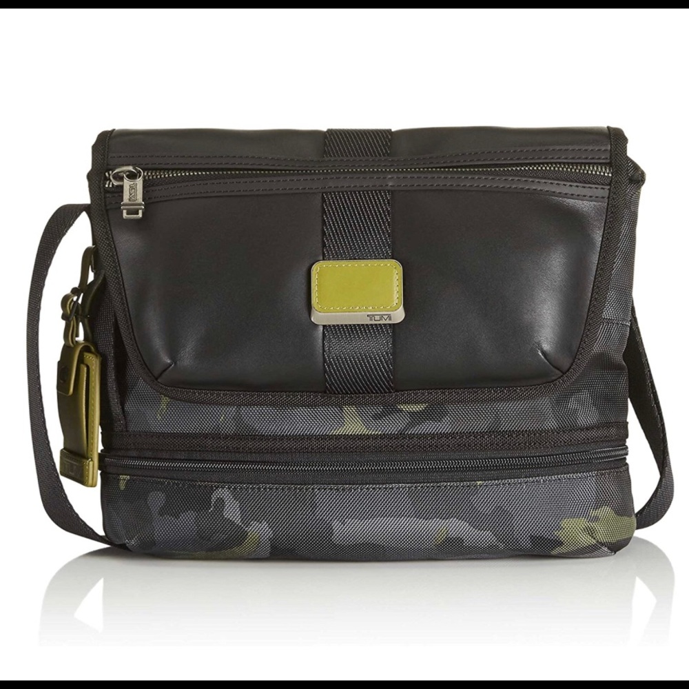 Tumi Alpha Bravo Travis Crossbody,Green Camo